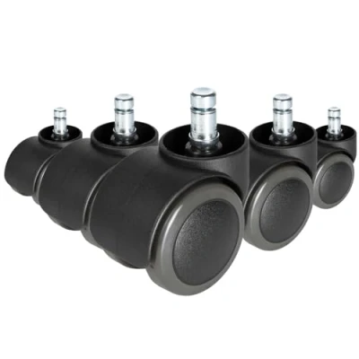 Afbeelding van hjh OFFICE ROLO FREE 619030 wieltjes voor harde vloeren, 10 mm/50 mm, 5 stuks