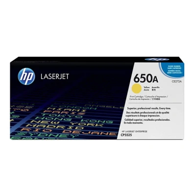 Image de HP 650A toner LaserJet jaune authentique