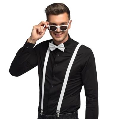 Afbeelding van Boland Accessoireset Wit Volwassenen Unisex Black and White