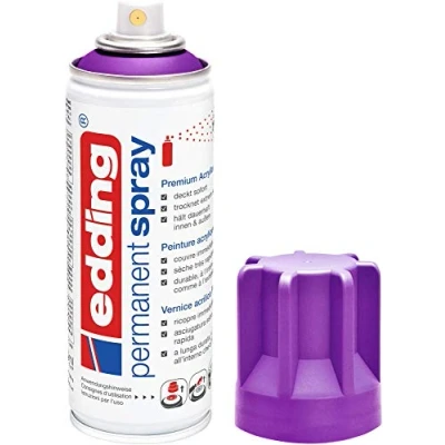 Afbeelding van edding 5200 spray permanent jus de baies mat 200 ml peinture acrylique pour peindre ou décorer verre, métal, bois, céramique, plastique, toile en aérosol