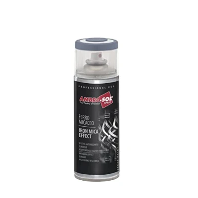 Afbeelding van Ambro Sol V400MIC1 email/verf met micace ijzer effect, ideaal voor het schilderen binnen en buiten meubelsupplementen, aerosolspray van tin recycleerbaar, 400 ml, antiek