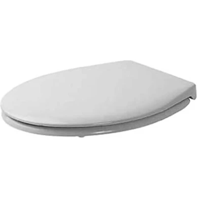 Afbeelding van Duravit Duraplus WC zitting 38.2x32.6x5cm Kunststof wit Glanzend