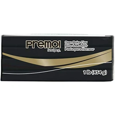 Afbeelding van 454Gr Extra Groot Sculpey Premo klei zwart 5042