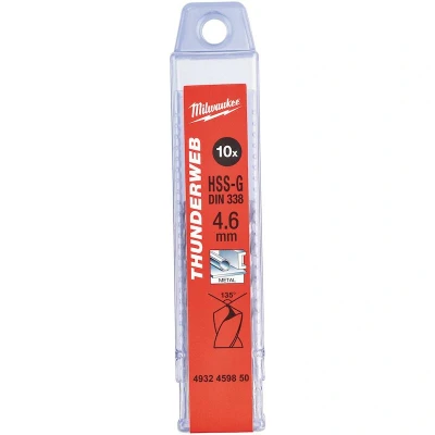 Afbeelding van MILWAUKEE 4932459850 THUNDERWEB metaalboor DIN 338 TW 4,6x80mm (10 st.)