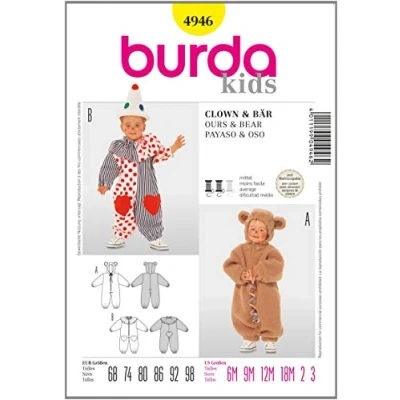 Afbeelding van Burda Naaipatroon 4946 Clown en beer