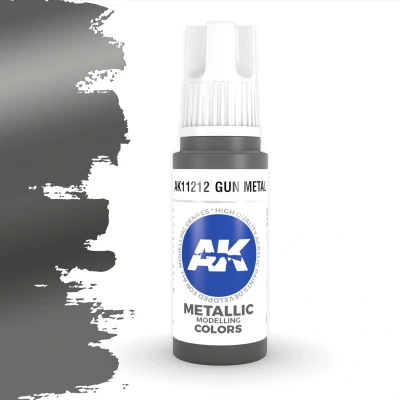 Afbeelding van Gun Metal Metallic Modelling Colors 17ml AK11212
