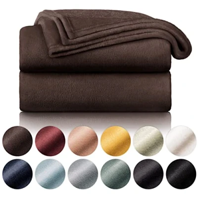 Afbeelding van Blumtal Fleece Deken Super Zacht Plaid 150x200 cm Donker Bruin