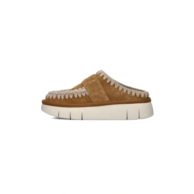 Afbeelding van Mou Bounce Clog Instappers Dames Cognac Maat 37