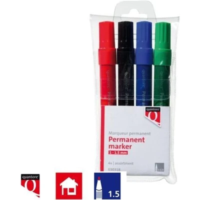 Afbeelding van Permanent marker Quantore rond 1 1.5mm assorti