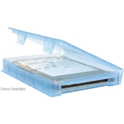 Afbeelding van LogiLink HDD box voor externe 2,5&quot; harde schijven, blauw Beschermende box, tropisch en waterbestendig, Accessoires schijven