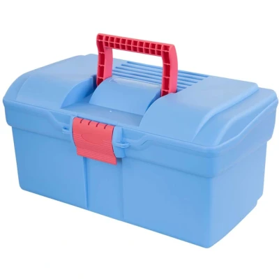 Afbeelding van Agradi Poetsbox Elena met Deksel en Inzet Ultramarine Blue