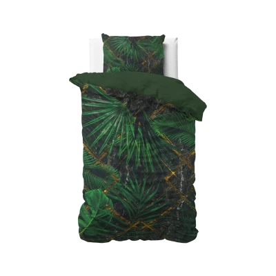 Afbeelding van Dekbedovertrek Lits Jumeaux 240x200 Dreamhouse Satijn Groen