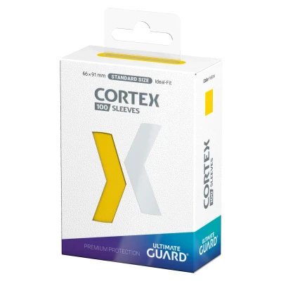 Afbeelding van Ultimate Guard Cortex Standaard hoezen (100) (66 x 91 mm), kleur: geel