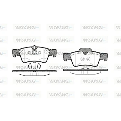 Afbeelding van ROADHOUSE 2991.10 Remblokkenset Achteras Geschikt voor slijtage waarschuwingscontact Met kleeffolie toebehoren, veer MERCEDES BENZ: ML Class