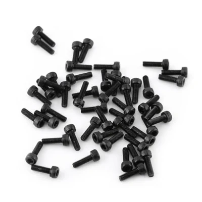 Afbeelding van Set binnenzeskant cilinderbouten M3 zwarte kwaliteit gelegeerd koolstofstaal bevestiging 12,9 reparatie gereedschap accessoires 4 50 mm (M3 x 10 stuks/verpakking)
