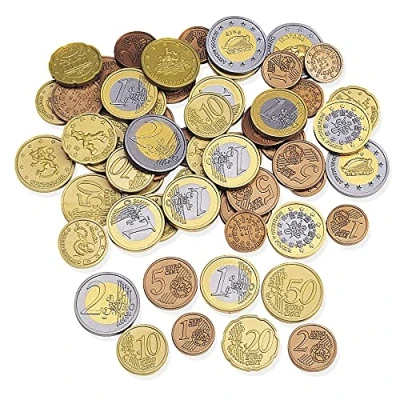 Afbeelding van Learning Ressources Resources Euro munten Set (100 stuks)