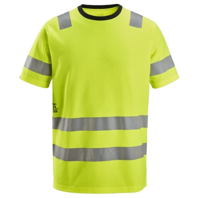 Afbeelding van Snickers 2536 High Vis, Klasse 2 T shirt Geel, Visbility/