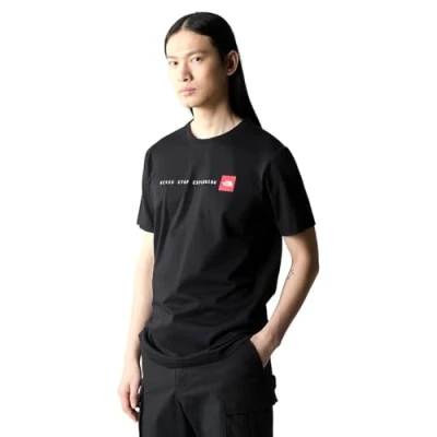 Afbeelding van The North Face Never STOP Exploring TEE Tshirt print, Heren, Maat: XL, Black