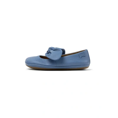 Afbeelding van Camper Right Ballerina&#039;s met enkelbandjes voor kinderen, Maat: 34, Mittelblau Leer