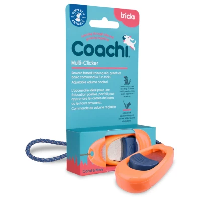 Afbeelding van Coachi Multi Clicker Hondenopvoeding Coral Navy