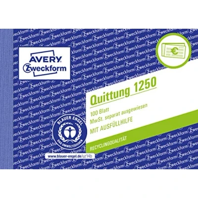 Afbeelding van Avery 1250 White Cardboard A6 148 x 105 mm 100 pages