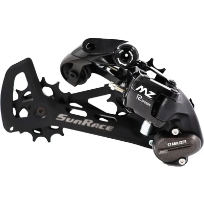 Afbeelding van SunRace Achterderailleur 12V medium kooi direct zwart