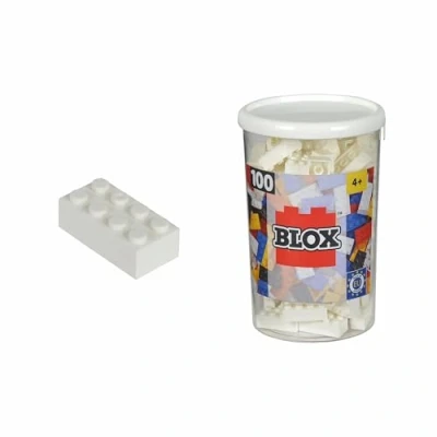 Afbeelding van Simba 104118915 bouwstenenset blok 8 100 stuks wit