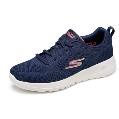 Afbeelding van Skechers Go Walk Joy Violet 124640 NVPK, Vrouwen, Marineblauw, Sneakers, maat: 38