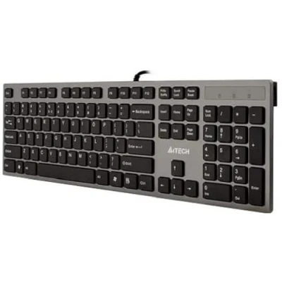 Image de A4Tech KV 300H Clavier USB QWERTY US gris, noir