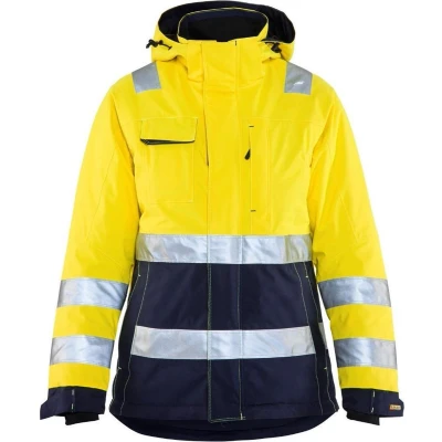 Afbeelding van Blåkläder 4872 1987 Dames Winterjas High Vis Geel/Marineblauw maat S