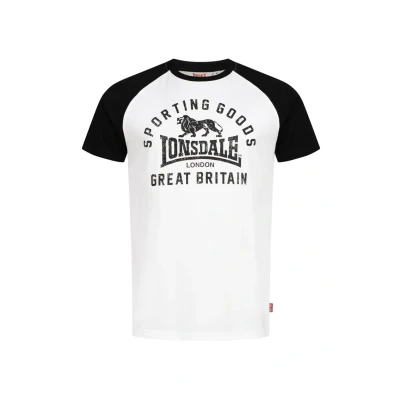 Afbeelding van Lonsdale Normale Passform Trenance Tshirt print, Heren, Maat: Large, White black