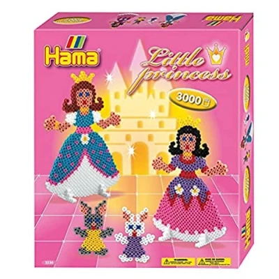 Afbeelding van Hama 3230 creatieve vrije tijd strijkkralendoos Midi de kleine prinsessen