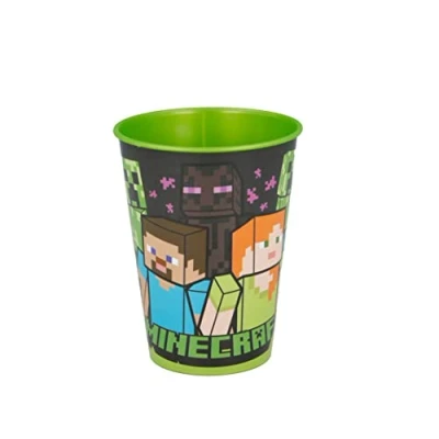 Afbeelding van GOBELET RÉUTILISABLE pour Enfants en Plastique sans BPA 260 ML Minecraft