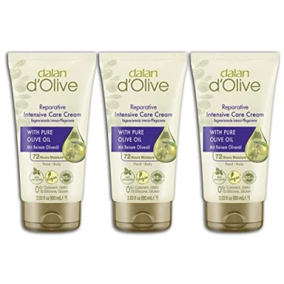 Afbeelding van Dalan d&#039;Olive Intensieve Crème, 60 ml, 3 tubes