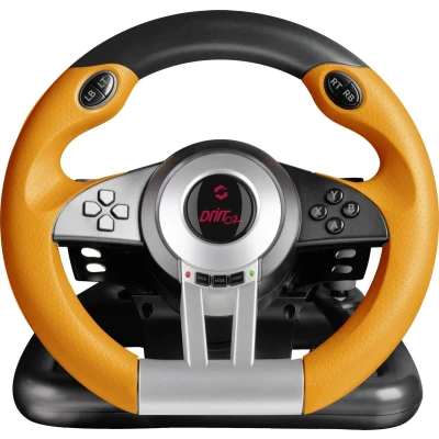 Afbeelding van SpeedLink DRIFT O.Z. Racing Wheel Stuurwiel USB PC Zwart, Oranje Incl. pedaal
