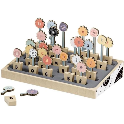 Afbeelding van Abc Bloemen TOP BRIGHT 26 Bloempotten Hoofdletters Kleine letters Alfabet