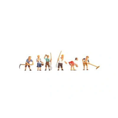 Image de 6 Figurines dagriculteurs de montagne NOCH 15618 H0