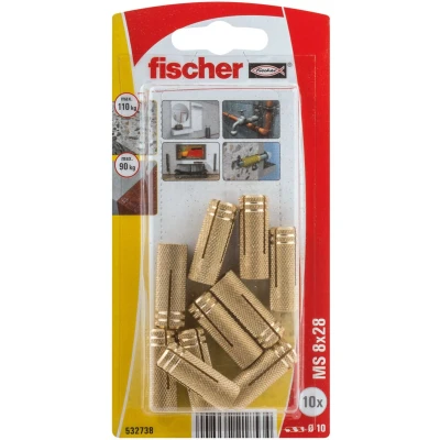 Afbeelding van Fischer MS 8 x 28 K NV Messingplug mm 532738 1 set(s)