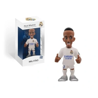 Afbeelding van MINIX FIGURINES MN18444 Militao Real Madrid verzamelfiguur 12 cm voor tentoonstelling, cadeau idee kinderen en volwassenen, voetbalfans