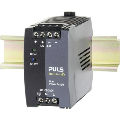 Afbeelding van PULS MiniLine ML60.122 DIN rail netvoeding 12 V/DC 4.5 A 54 W Aantal uitgangen: 1 x Inhoud: stuk(s)
