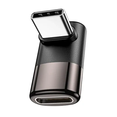 Afbeelding van MOGOOD 90 graden USB C rechte hoek stekker naar bus adapter extender voor MacBook Pro, iPad Nintendo Switch, Steam Deck accessoires, 2 stuks