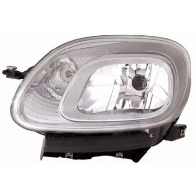 Afbeelding van ABAKUS 661 1168LMLD EM Koplampen Links H4 Chroom Transparent Met knipperlamp regelmotor voor LWR P43t FIAT: Panda III Hatchback