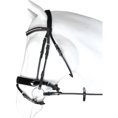 Afbeelding van Horka Hoofdstel Favorit Zwart/wit Cob
