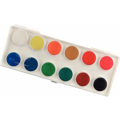 Afbeelding van Talens Dekkende Aquarelverf, Set Met 12 Napjes Waterverf