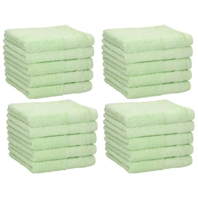 Afbeelding van 20 stuks zeepdoekjes NEAPEL 100% katoen grootte 30x30 cm kleur groen
