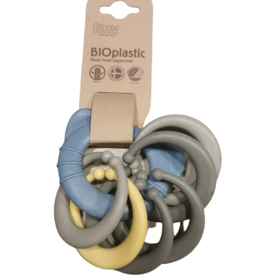 Afbeelding van Dantoy biobased bijtspeelgoed met ringen blue