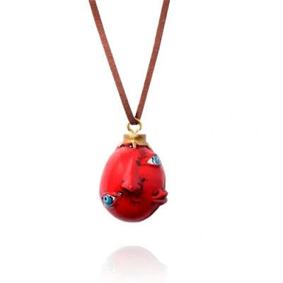 Afbeelding van ZoCKZ Behelit 1997 Gouden Eeuw Griffith ei hanger ketting, Hars, Geen edelsteen, edelsteen