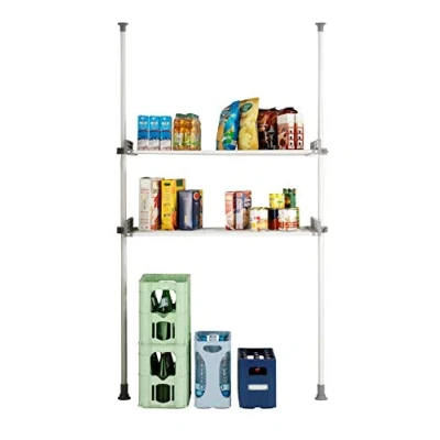 Afbeelding van Wenko Organizer Herkules Twin 73 120 X 165 300 42,5 Cm Rvs Wit