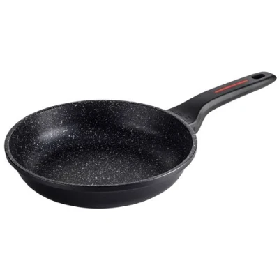 Image de Poêle à Frire Induction 24cm Fonte d&#039;Aluminium Antiadhésif Écologique sans PFOA FAGOR Alutherm Noir