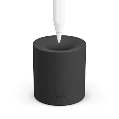 Afbeelding van elago Pencil houder compatibel met Apple Pro, C type, 2/1 generatie, andere tabletpen of zonder hoes voor stylus (zwart)